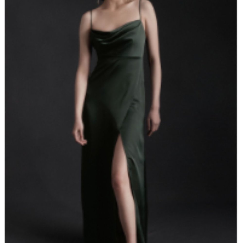 BHLDN Remy Dress, Dark Emerald, Size US 10/ UK14